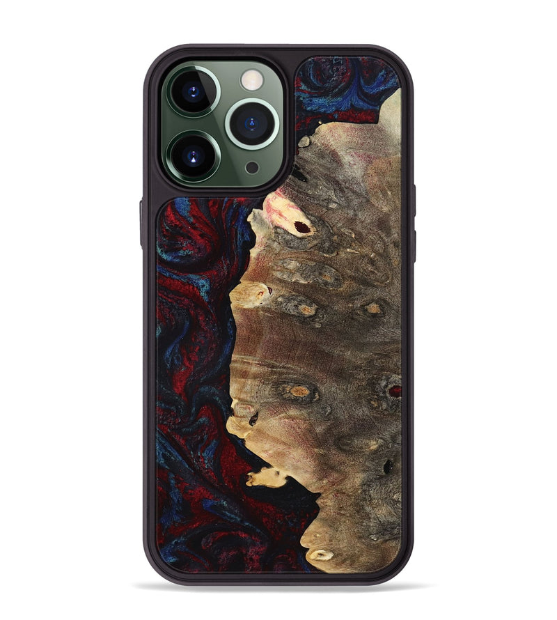 iPhone 13 Pro Max Wood Phone Case - Kyler (Red, 801428)