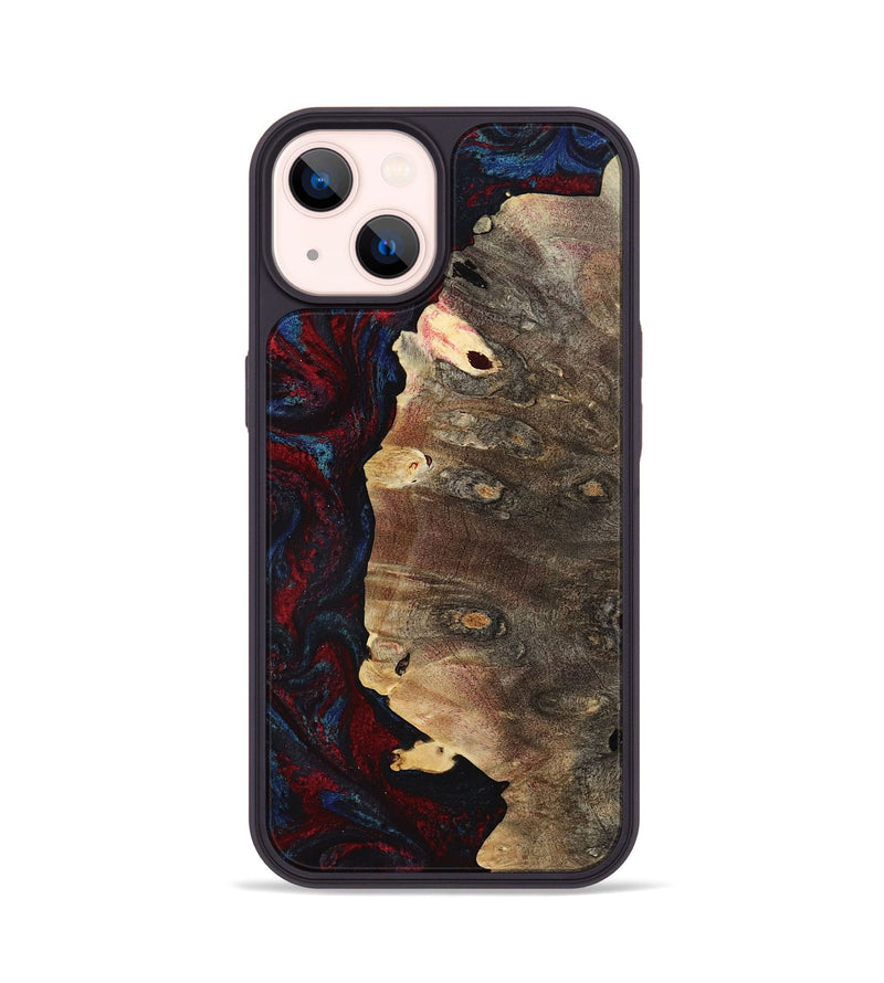 iPhone 14 Wood Phone Case - Kyler (Red, 801428)
