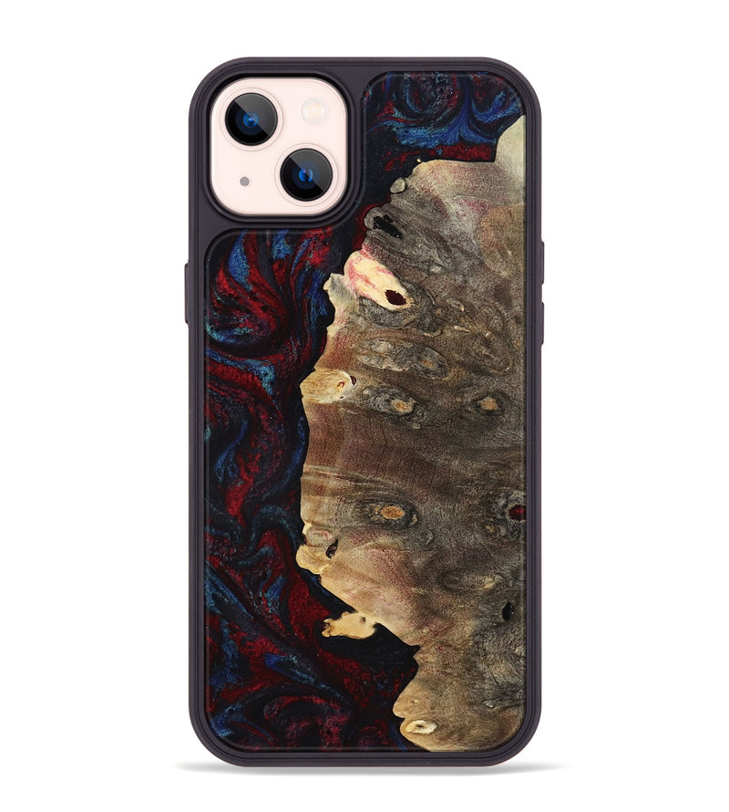iPhone 14 Plus Wood Phone Case - Kyler (Red, 801428)