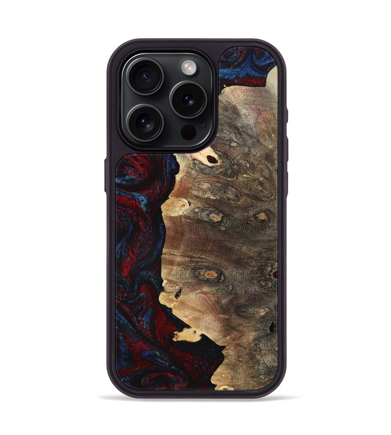 iPhone 15 Pro Wood Phone Case - Kyler (Red, 801428)