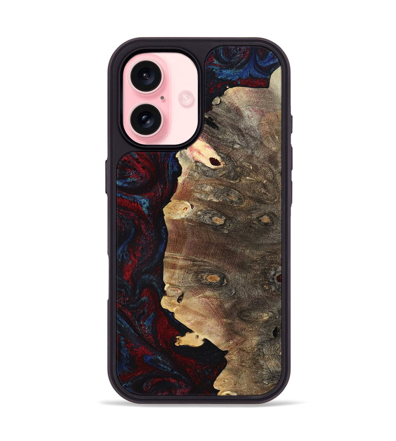 iPhone 16 Wood Phone Case - Kyler (Red, 801428)
