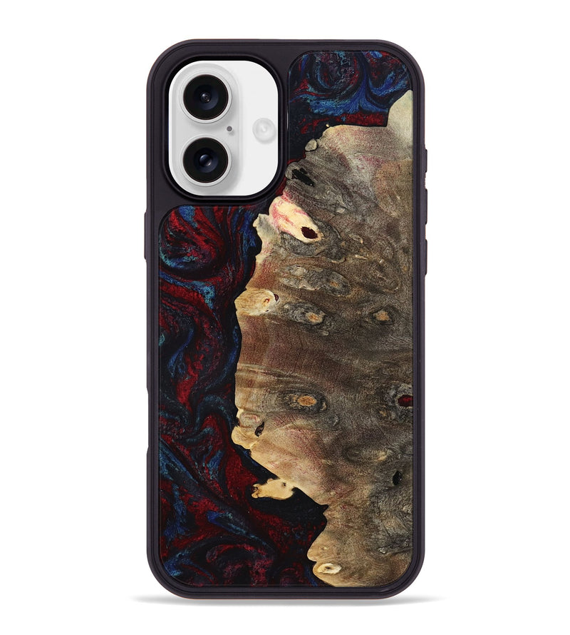 iPhone 16 Plus Wood Phone Case - Kyler (Red, 801428)