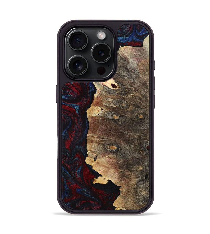 iPhone 16 Pro Wood Phone Case - Kyler (Red, 801428)