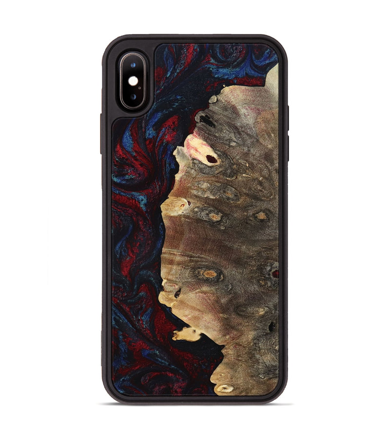 iPhone Xs Max Wood Phone Case - Kyler (Red, 801428)