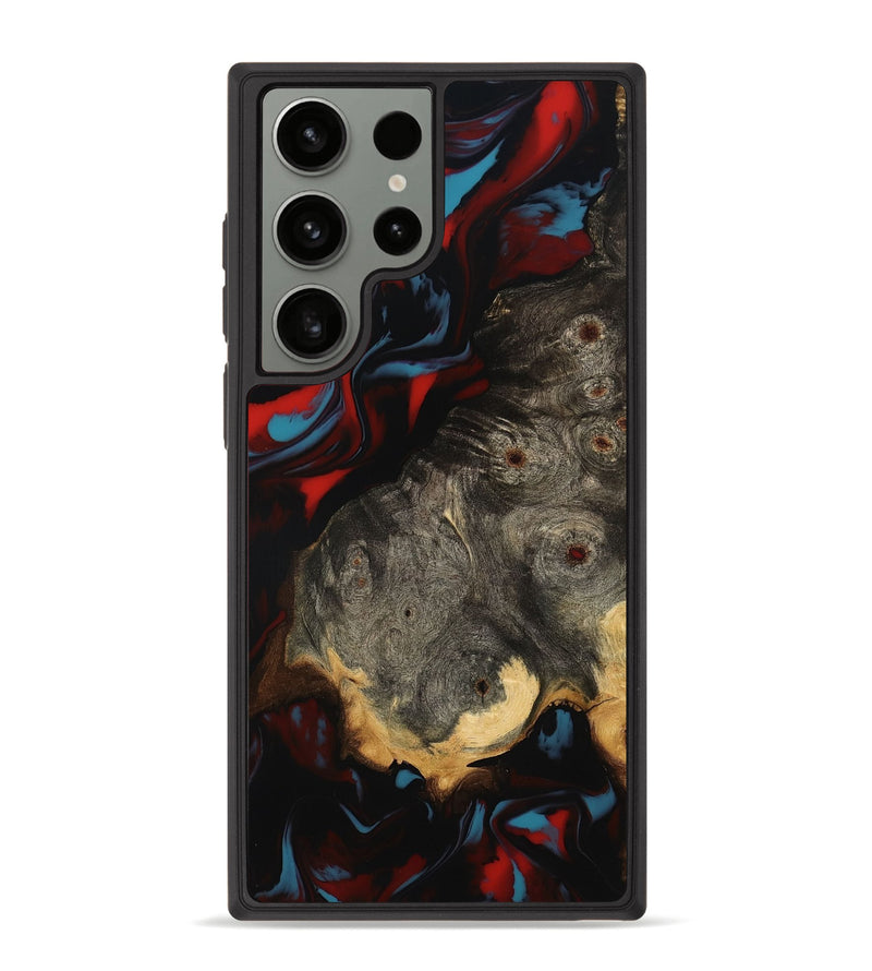 Galaxy S23 Ultra Wood Phone Case - Lena (Red, 801429)