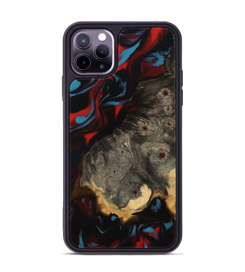 iPhone 11 Pro Max Wood Phone Case - Lena (Red, 801429)