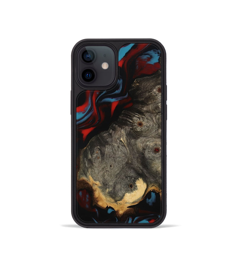 iPhone 12 mini Wood Phone Case - Lena (Red, 801429)