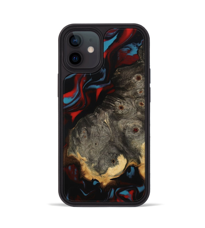 iPhone 12 Wood Phone Case - Lena (Red, 801429)