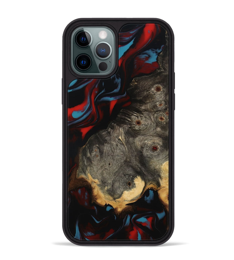 iPhone 12 Pro Max Wood Phone Case - Lena (Red, 801429)