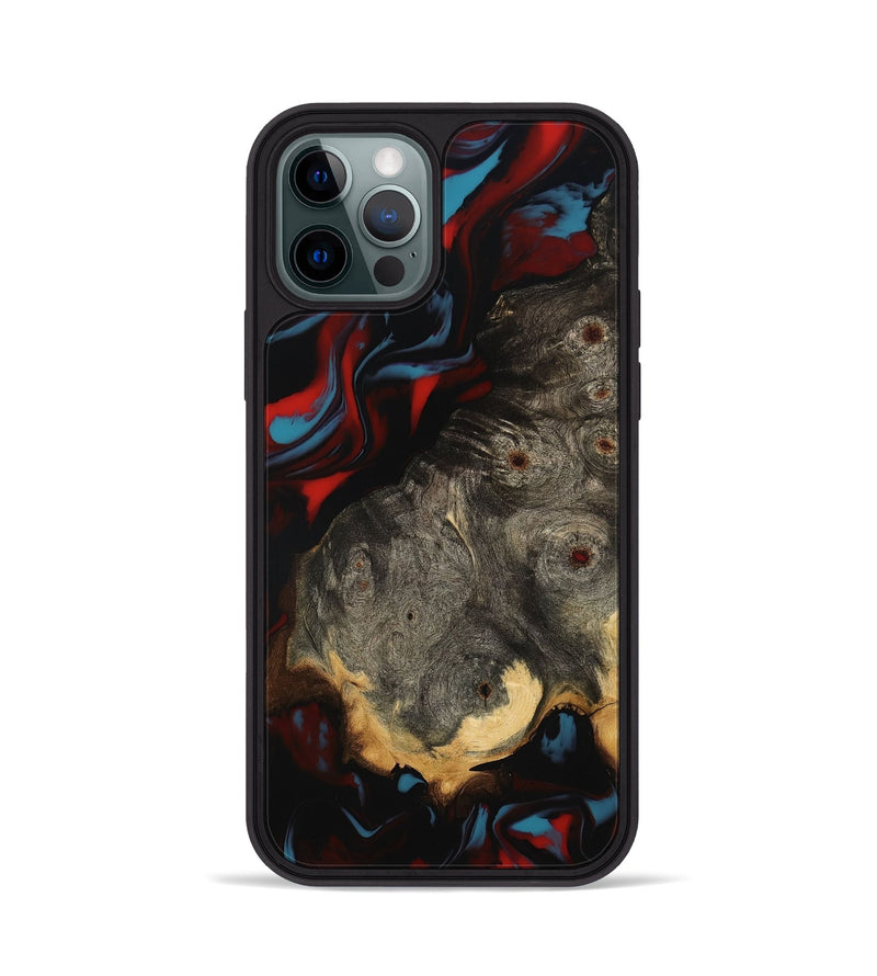 iPhone 12 Pro Wood Phone Case - Lena (Red, 801429)