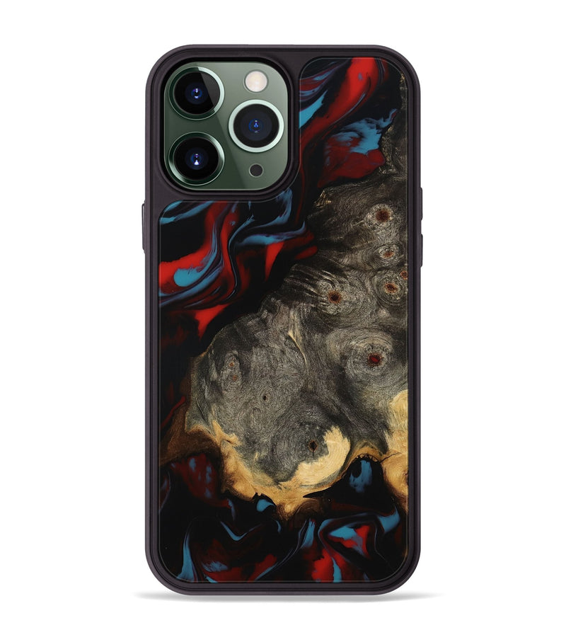 iPhone 13 Pro Max Wood Phone Case - Lena (Red, 801429)