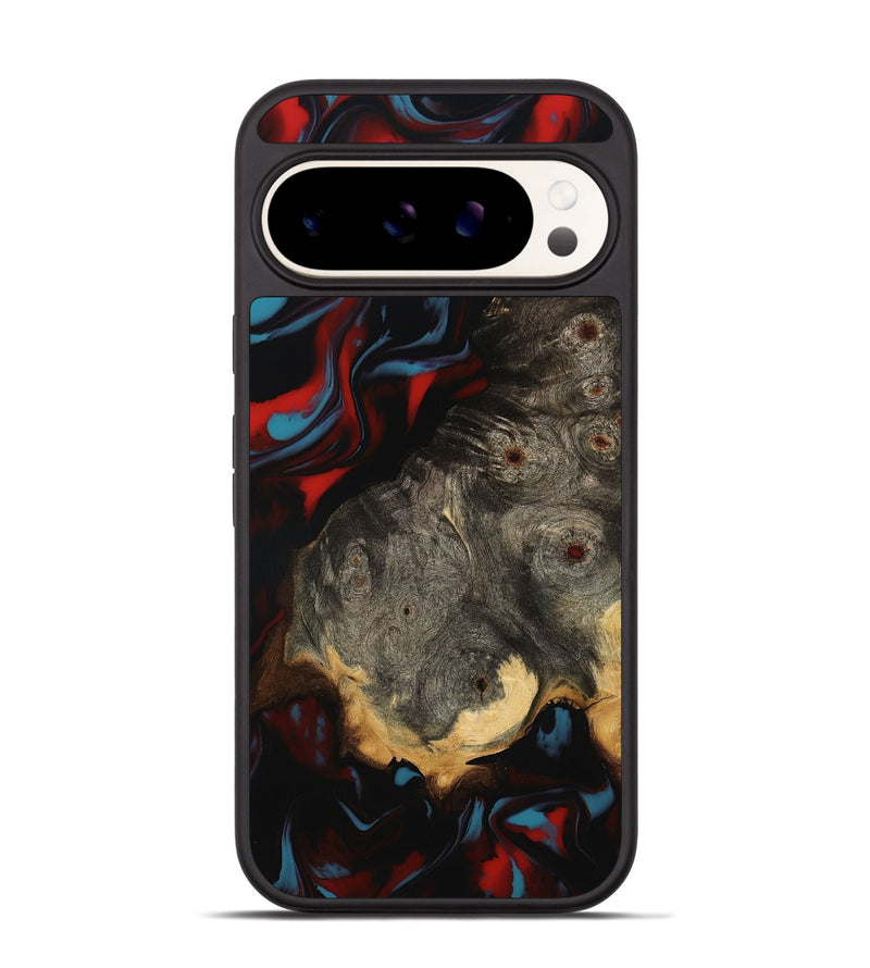 Pixel 9 Wood Phone Case - Lena (Red, 801429)