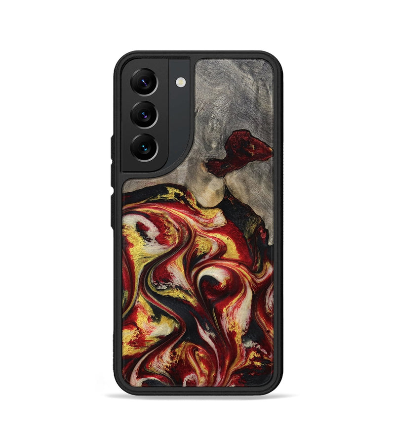 Galaxy S22 Wood Phone Case - Ximena (Red, 801430)