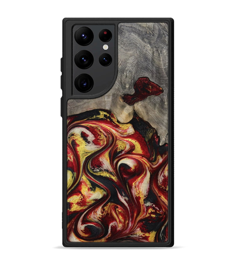 Galaxy S22 Ultra Wood Phone Case - Ximena (Red, 801430)