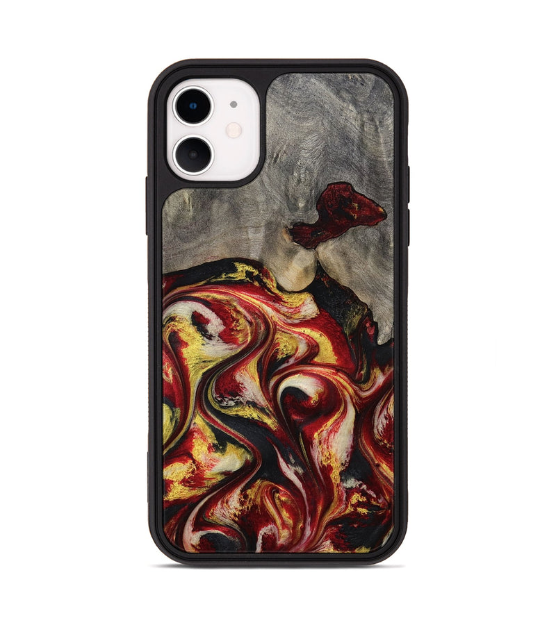 iPhone 11 Wood Phone Case - Ximena (Red, 801430)