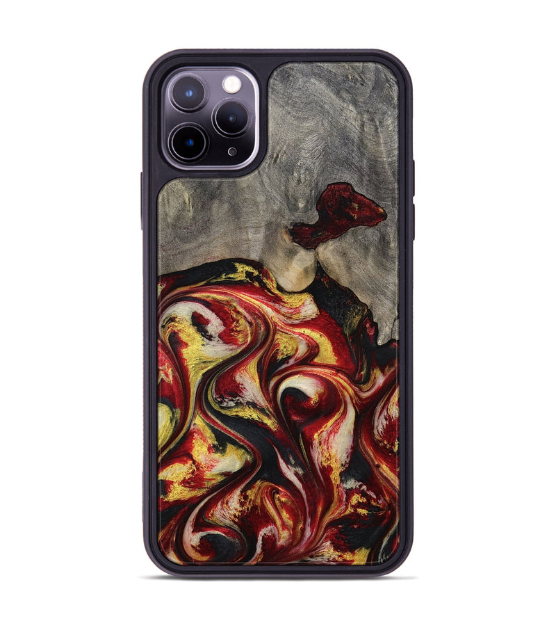 iPhone 11 Pro Max Wood Phone Case - Ximena (Red, 801430)