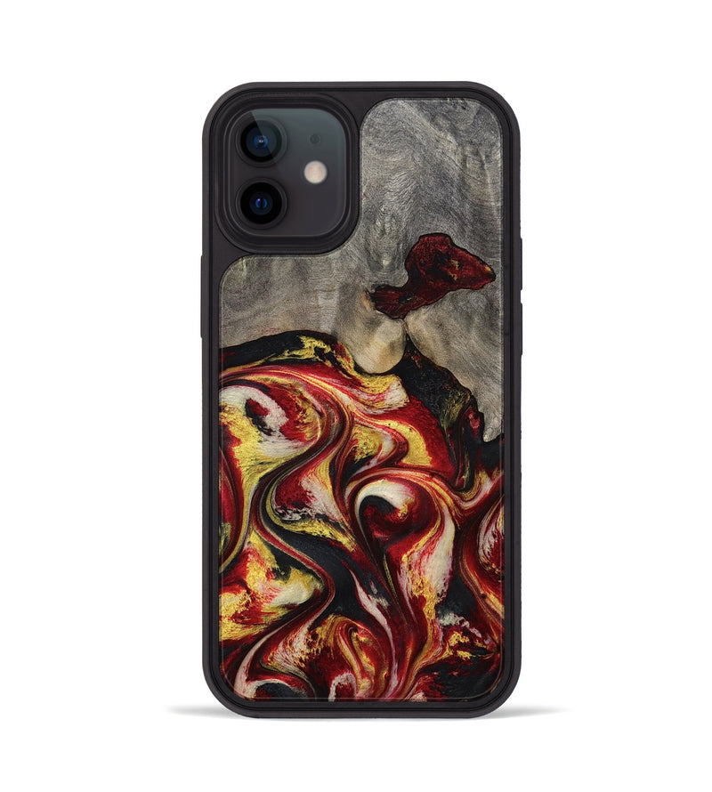 iPhone 12 Wood Phone Case - Ximena (Red, 801430)