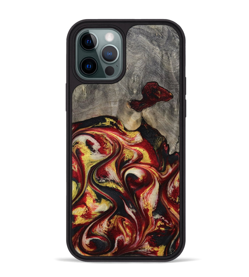 iPhone 12 Pro Max Wood Phone Case - Ximena (Red, 801430)