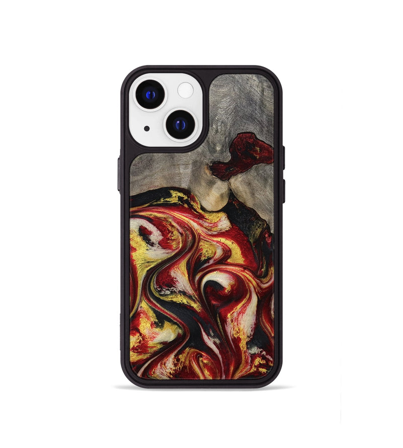 iPhone 13 mini Wood Phone Case - Ximena (Red, 801430)