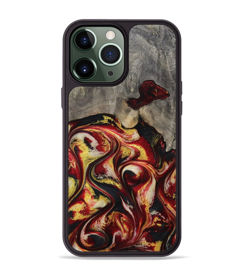 iPhone 13 Pro Max Wood Phone Case - Ximena (Red, 801430)