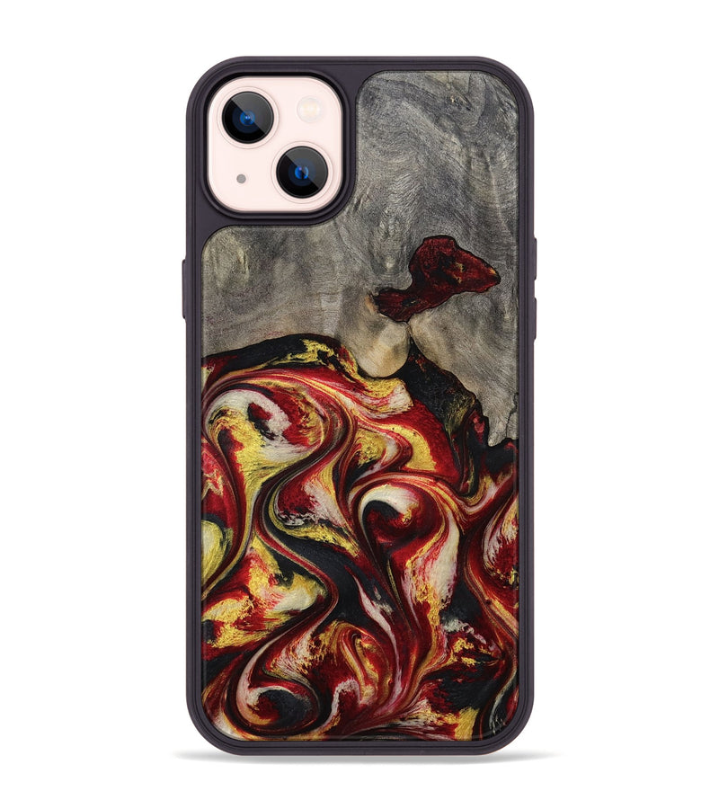 iPhone 14 Plus Wood Phone Case - Ximena (Red, 801430)