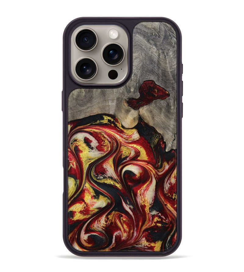 iPhone 16 Pro Max Wood Phone Case - Ximena (Red, 801430)