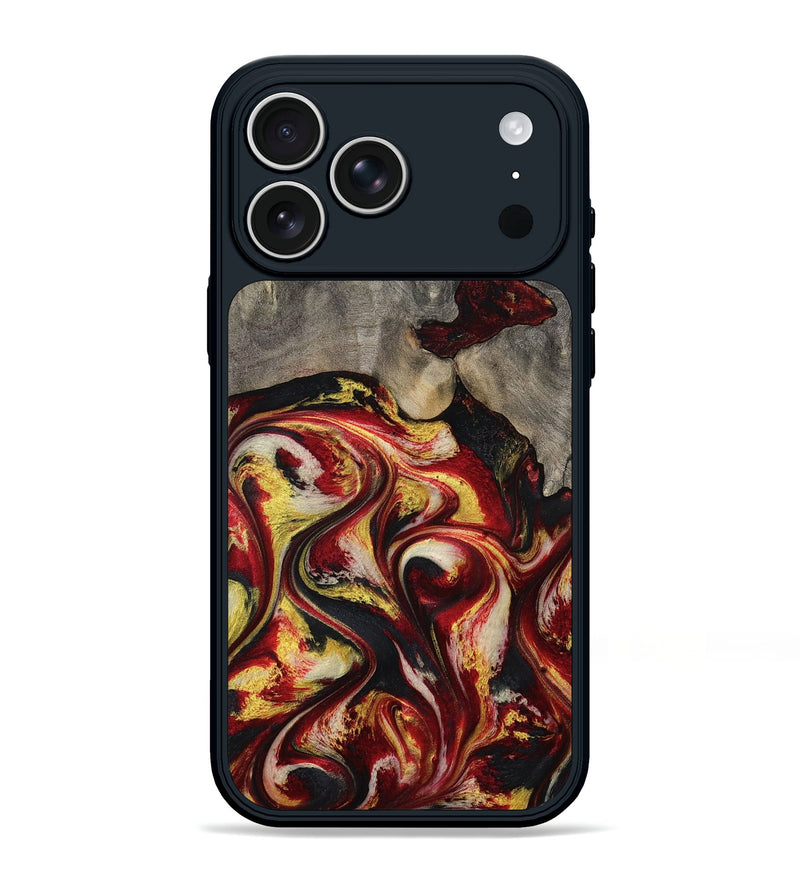 iPhone 17 Pro Max Wood Phone Case - Ximena (Red, 801430)