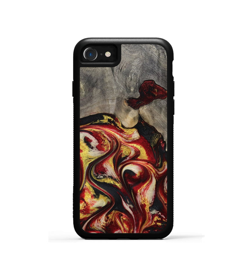 iPhone SE Wood Phone Case - Ximena (Red, 801430)