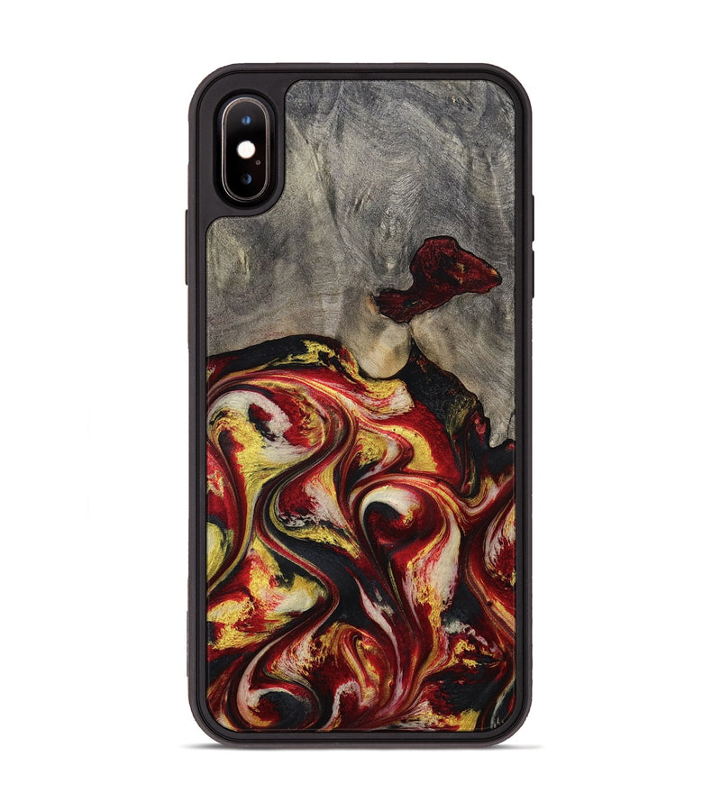 iPhone Xs Max Wood Phone Case - Ximena (Red, 801430)