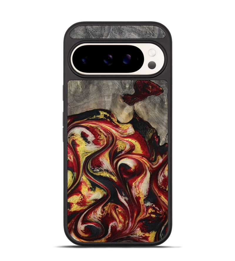 Pixel 9 Pro Wood Phone Case - Ximena (Red, 801430)