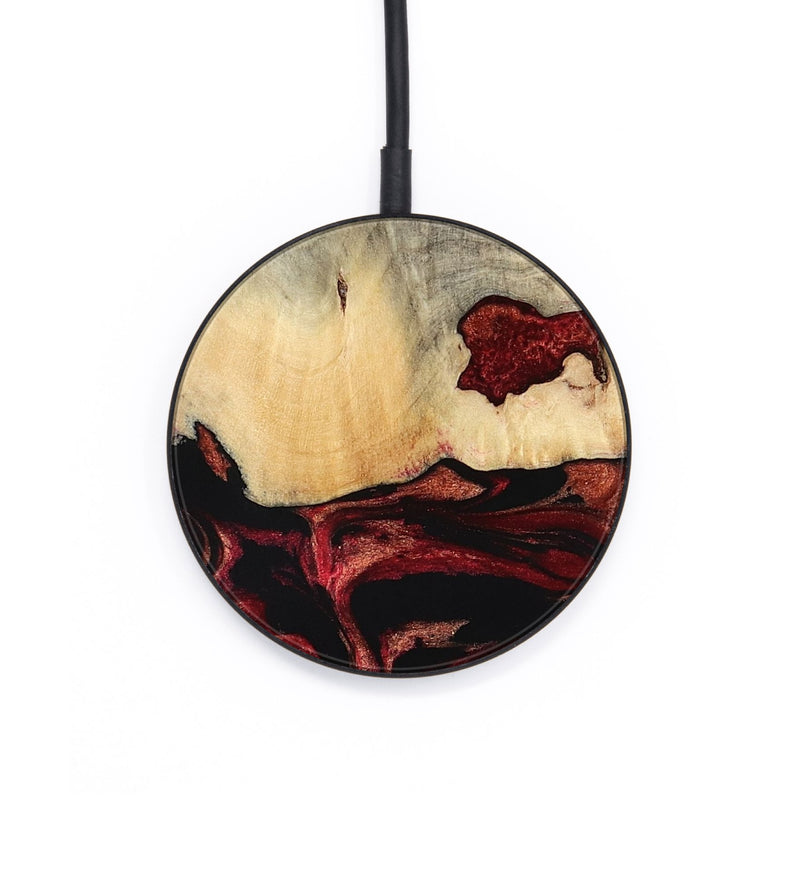 Circle Wood Wireless Charger - Khai (Red, 801431)