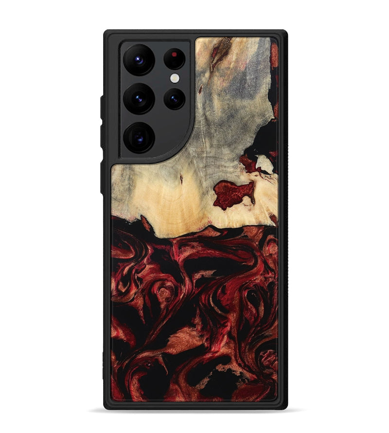 Galaxy S22 Ultra Wood Phone Case - Khai (Red, 801431)