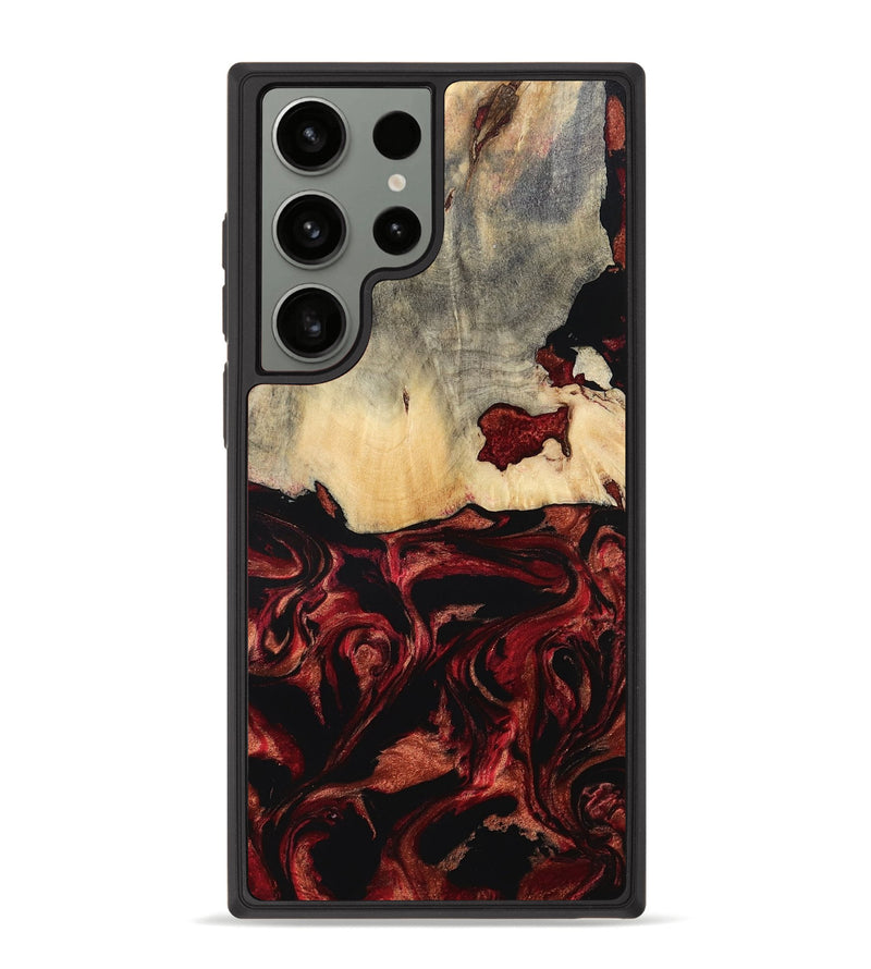 Galaxy S23 Ultra Wood Phone Case - Khai (Red, 801431)