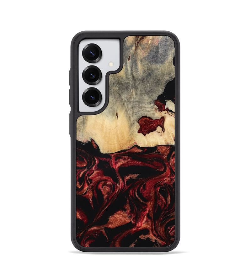 Galaxy S25 Wood Phone Case - Khai (Red, 801431)