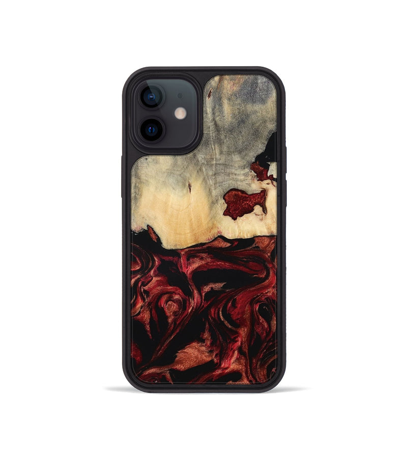 iPhone 12 mini Wood Phone Case - Khai (Red, 801431)
