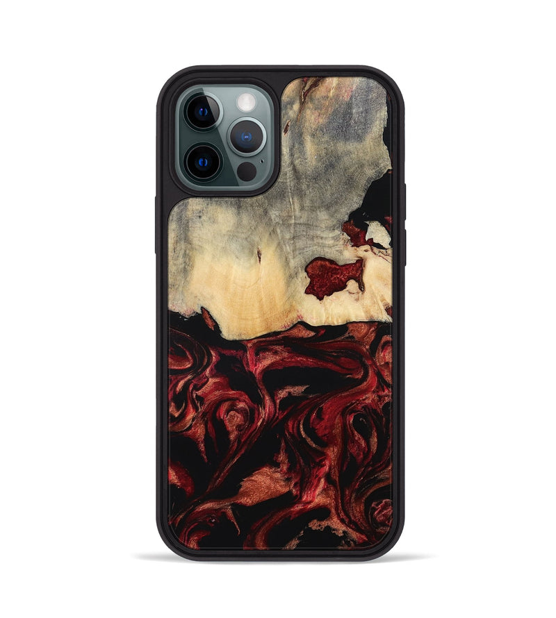 iPhone 12 Pro Wood Phone Case - Khai (Red, 801431)