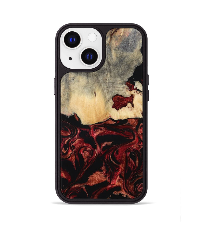 iPhone 13 Wood Phone Case - Khai (Red, 801431)