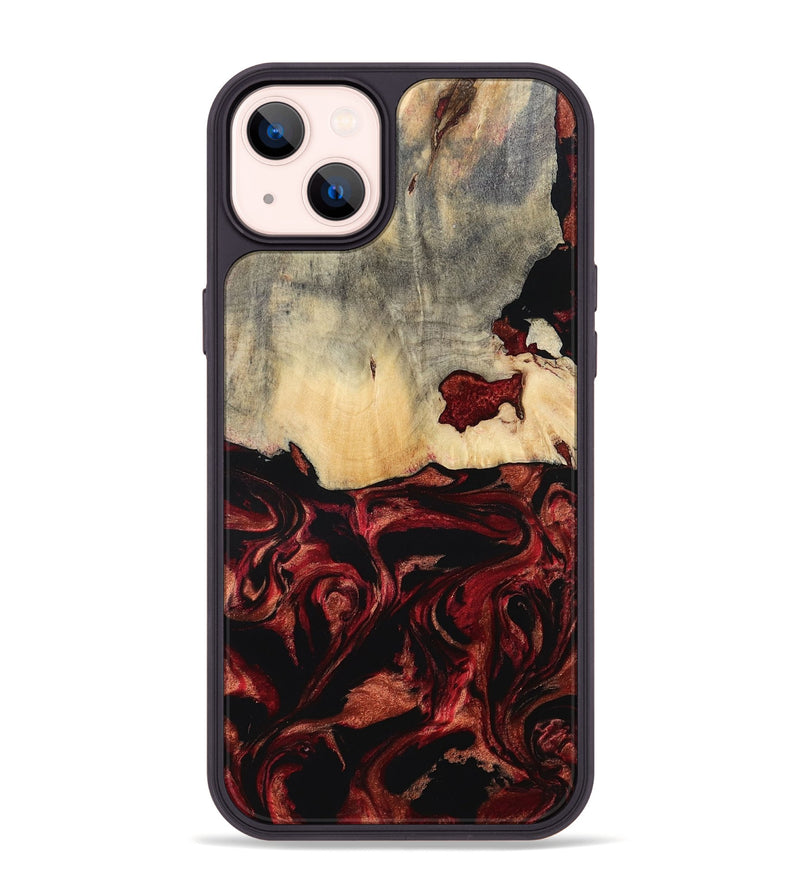 iPhone 14 Plus Wood Phone Case - Khai (Red, 801431)