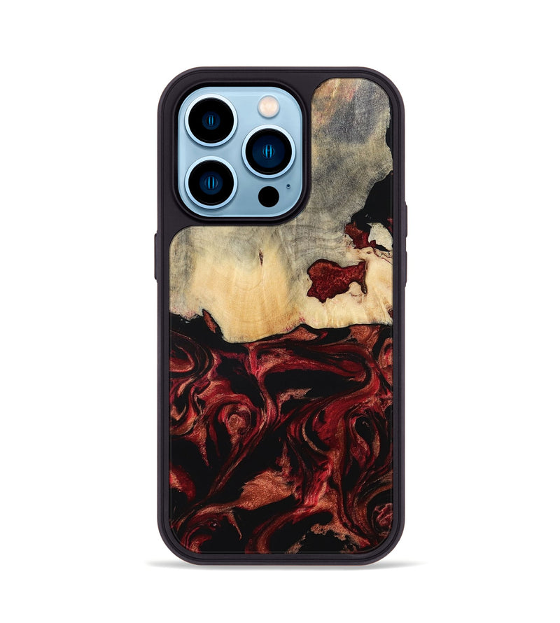 iPhone 14 Pro Wood Phone Case - Khai (Red, 801431)
