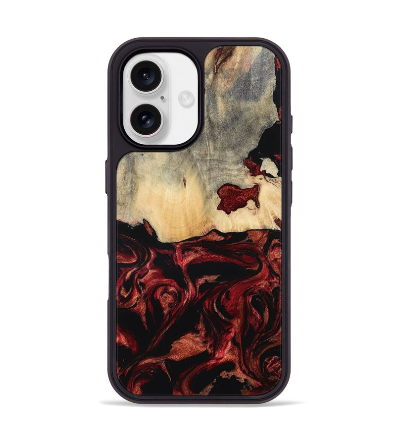 iPhone 17 Wood Phone Case - Khai (Red, 801431)