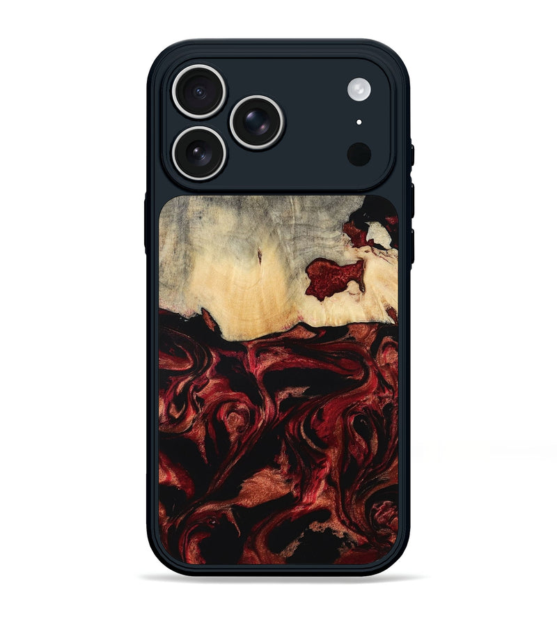 iPhone 17 Pro Max Wood Phone Case - Khai (Red, 801431)