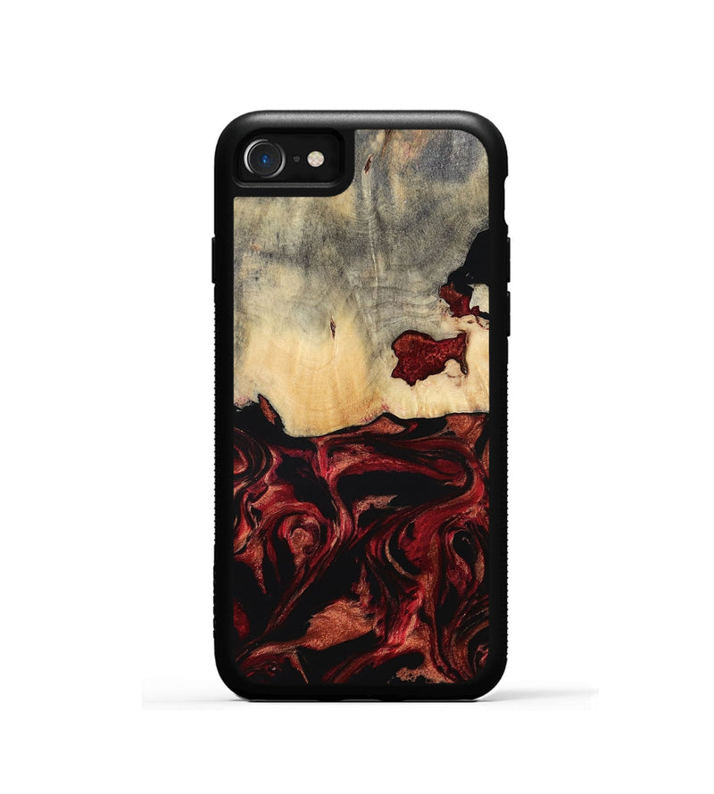 iPhone SE Wood Phone Case - Khai (Red, 801431)