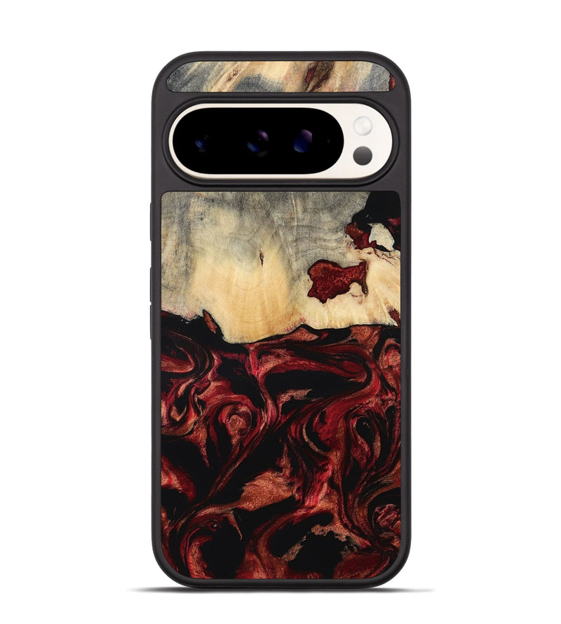 Pixel 9 Wood Phone Case - Khai (Red, 801431)