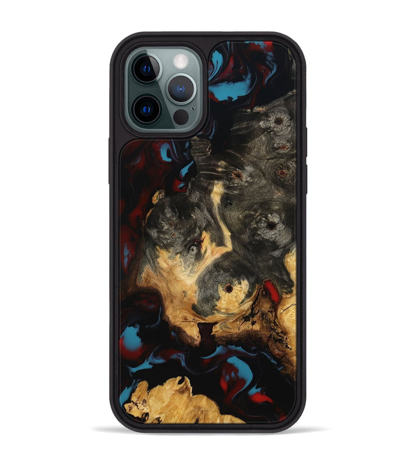 iPhone 12 Pro Max Wood Phone Case - Savanah (Red, 801433)