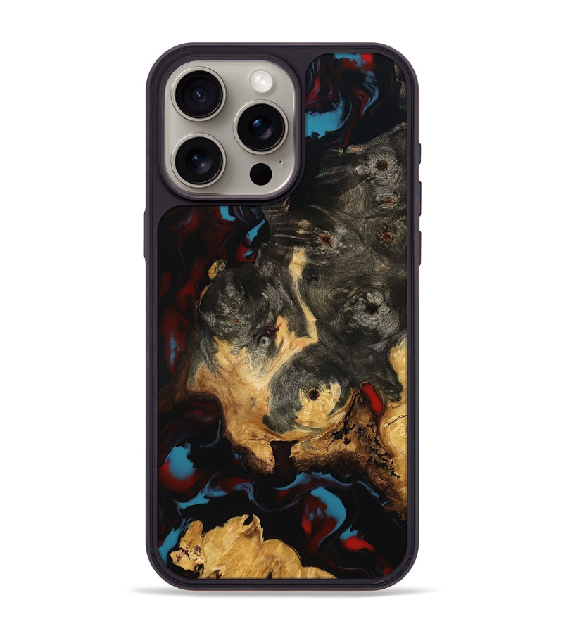 iPhone 15 Pro Max Wood Phone Case - Savanah (Red, 801433)