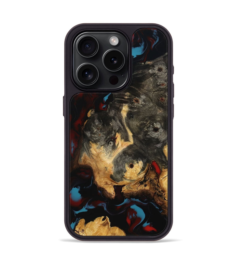 iPhone 15 Pro Wood Phone Case - Savanah (Red, 801433)