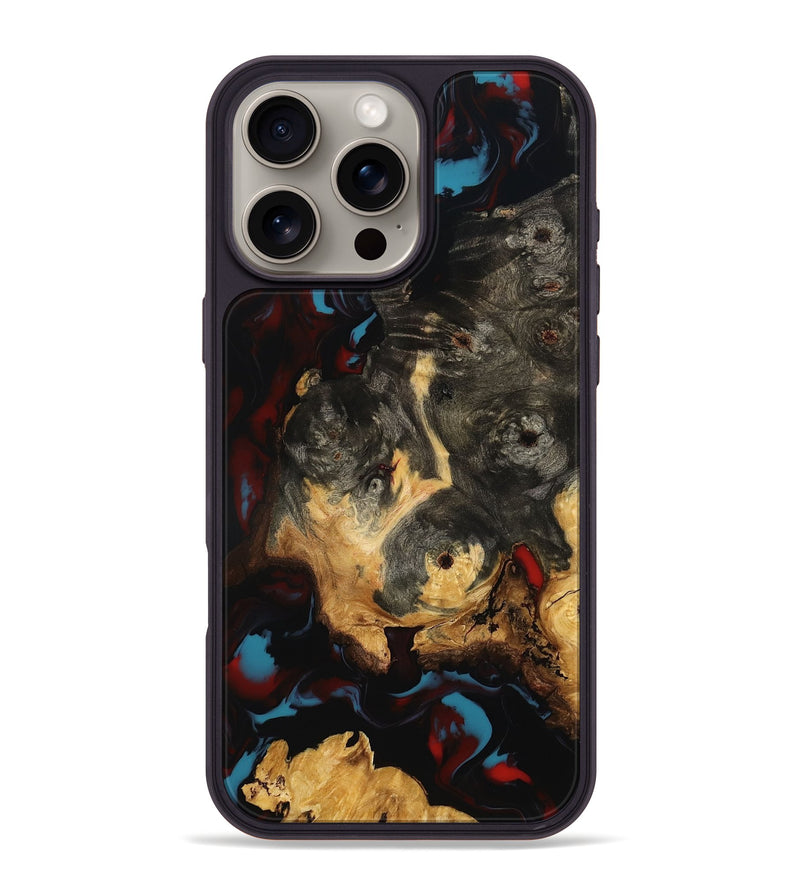 iPhone 16 Pro Max Wood Phone Case - Savanah (Red, 801433)