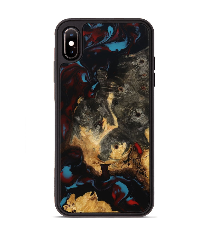 iPhone Xs Max Wood Phone Case - Savanah (Red, 801433)