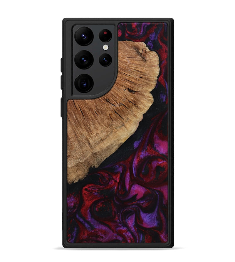 Galaxy S22 Ultra Wood Phone Case - Mustafa (Red, 801434)