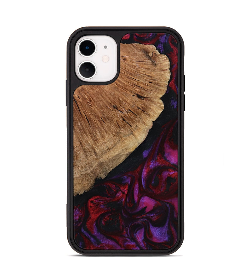 iPhone 11 Wood Phone Case - Mustafa (Red, 801434)